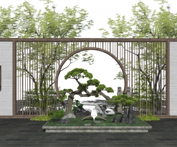 New Chinese Style Landscape Wall-ID:391880995