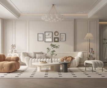 French Style A Living Room-ID:648467065
