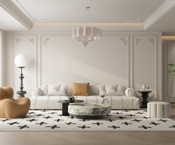 French Style A Living Room-ID:132898097
