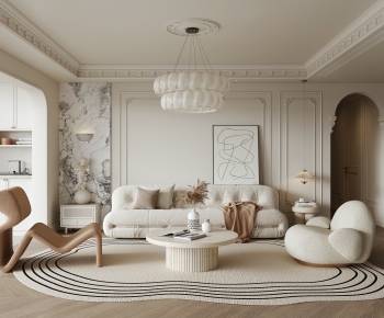 French Style A Living Room-ID:658705009
