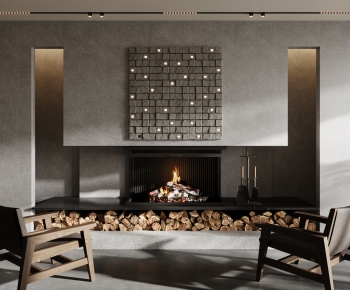 Modern Fireplace-ID:521368037