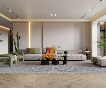 Modern A Living Room-ID:904603965