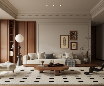 Wabi-sabi Style A Living Room-ID:589143994