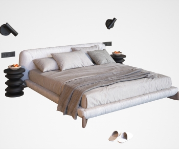Modern Double Bed-ID:921480894
