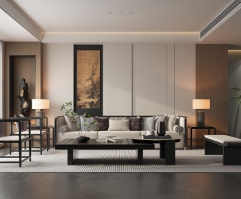 New Chinese Style A Living Room-ID:285926108