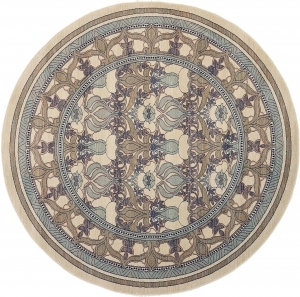 欧式纹理圆形地毯-ID:5847333