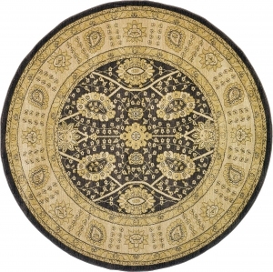圆形欧式纹理艺术地毯-ID:5847385