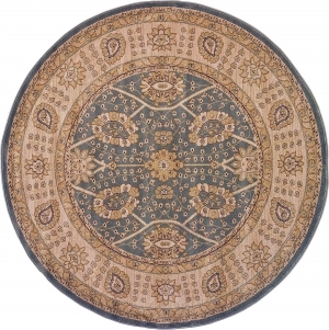 圆形欧式纹理艺术地毯-ID:5847403