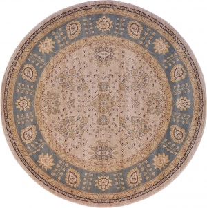圆形欧式纹理艺术地毯-ID:5847407