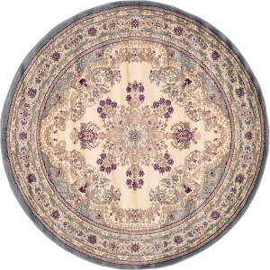 圆形欧式纹理艺术地毯-ID:5847452