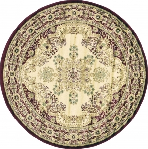 圆形欧式纹理艺术地毯-ID:5847454