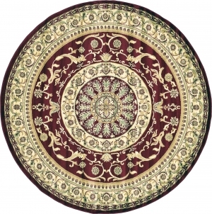 欧式纹理圆形地毯-ID:5847466