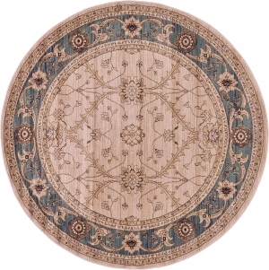 欧式纹理圆形地毯-ID:5847519