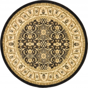 欧式纹理圆形地毯-ID:5847532