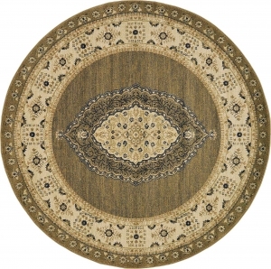 欧式纹理圆形地毯-ID:5847771
