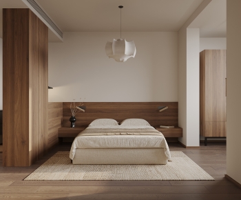 Wabi-sabi Style Bedroom-ID:806480885