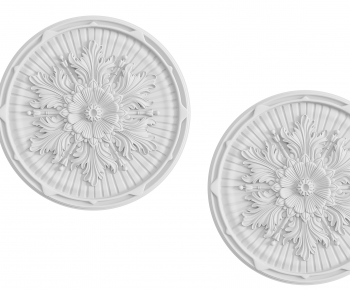 European Style Plaster Carved Top Plate-ID:459609088