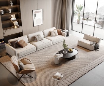 Modern A Living Room-ID:702833893