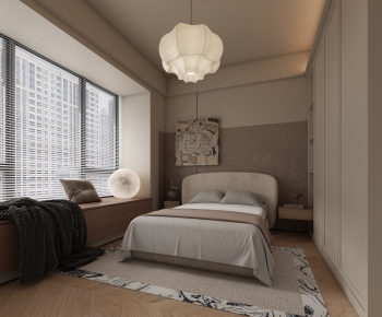 Modern Wabi-sabi Style Bedroom-ID:123150388