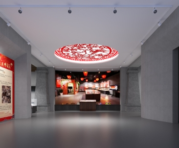 Modern Chinese Style Exhibition Hall-ID:235935939