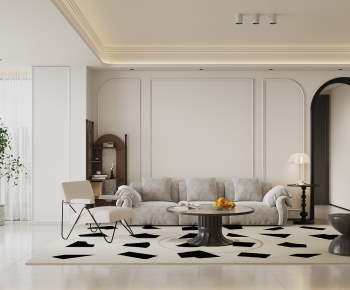 Modern Wabi-sabi Style A Living Room-ID:359122992