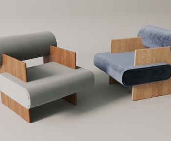Modern Wabi-sabi Style Single Sofa-ID:354258068