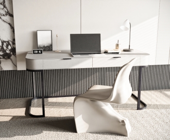 Modern Computer Desk And Chair-ID:155451063