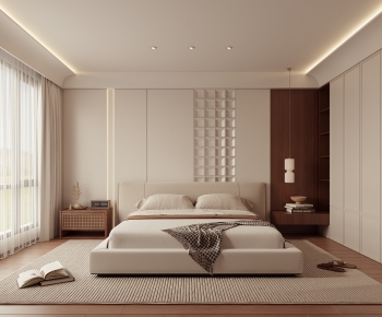 Wabi-sabi Style Bedroom-ID:688178063