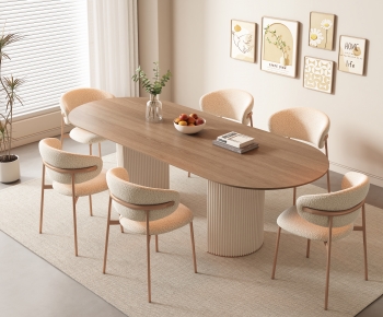 Modern Dining Table And Chairs-ID:820501095