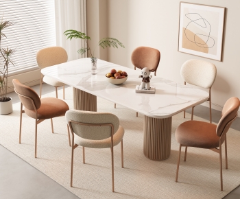 Modern Dining Table And Chairs-ID:648206002