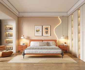 Wabi-sabi Style Bedroom-ID:416512017