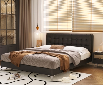 American Style Double Bed-ID:316831116