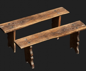 现代木质长凳-ID:897459984