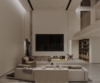 Modern A Living Room-ID:387886051