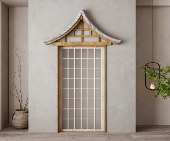 New Chinese Style Facade Element-ID:434156895