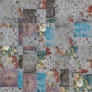 几何艺术抽象地毯-ID:5843571