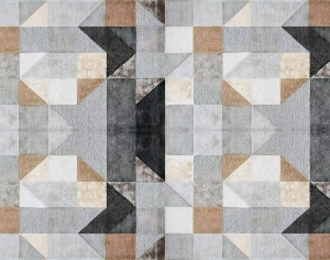 几何抽象艺术地毯-ID:5852711