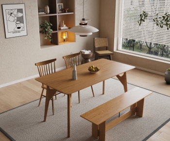 Nordic Style Dining Table And Chairs-ID:819717886