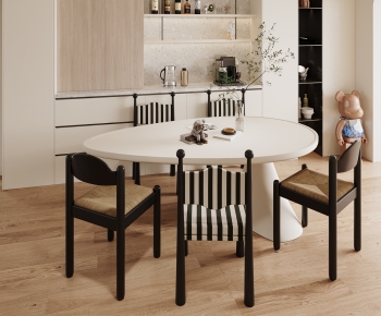 Modern Dining Table And Chairs-ID:375139009
