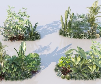 现代植物景观3D模型