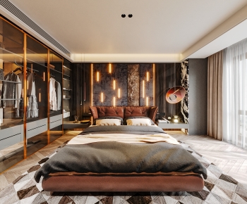 Modern Hong Kong Style Bedroom-ID:343450076