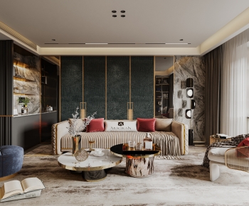 Modern Hong Kong Style A Living Room-ID:643332965
