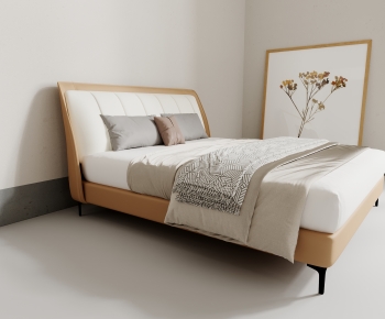 Modern Double Bed-ID:427395114