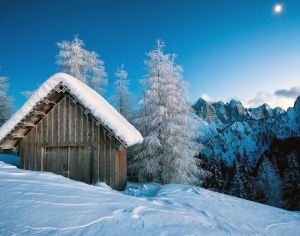自然风景雪景-ID:5844631