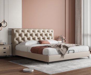 Modern Double Bed-ID:579484949
