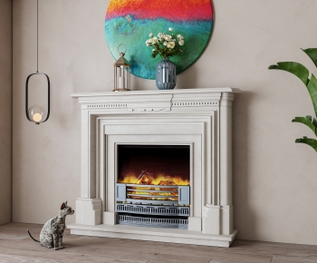 Simple European Style Fireplace-ID:895615105
