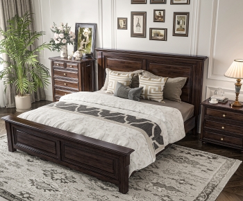 American Style Double Bed-ID:938227891