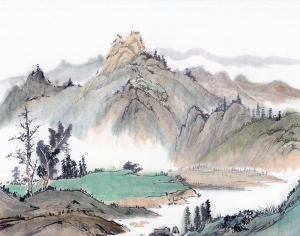 Chinese Style New Chinese StyleLandscape Painting