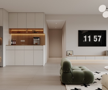 Modern Wabi-sabi Style A Living Room-ID:478209023