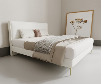 Modern Double Bed-ID:361175068